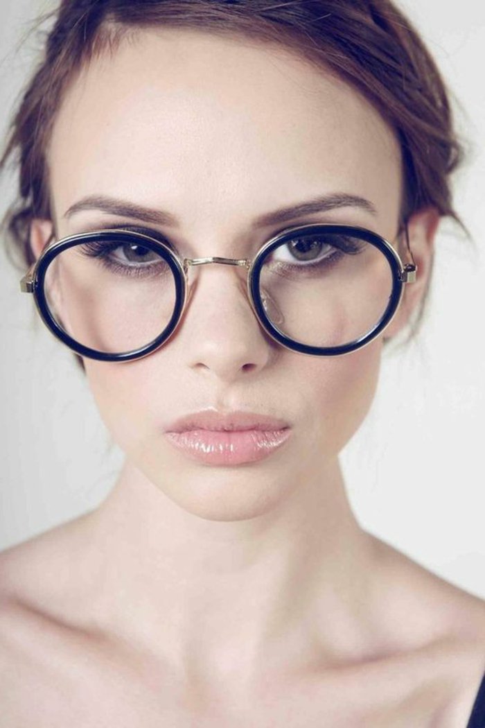 0圆形复古眼镜模型女装