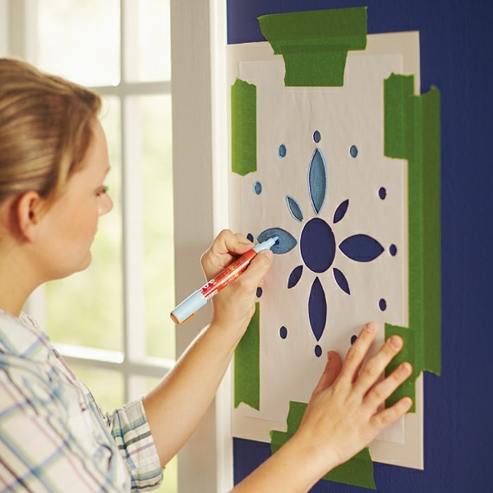 10vorlage-to-elképzelni-fal-ük-wanddeko-kék-fali magad paint-falkiképzéshez-with-szín-diy