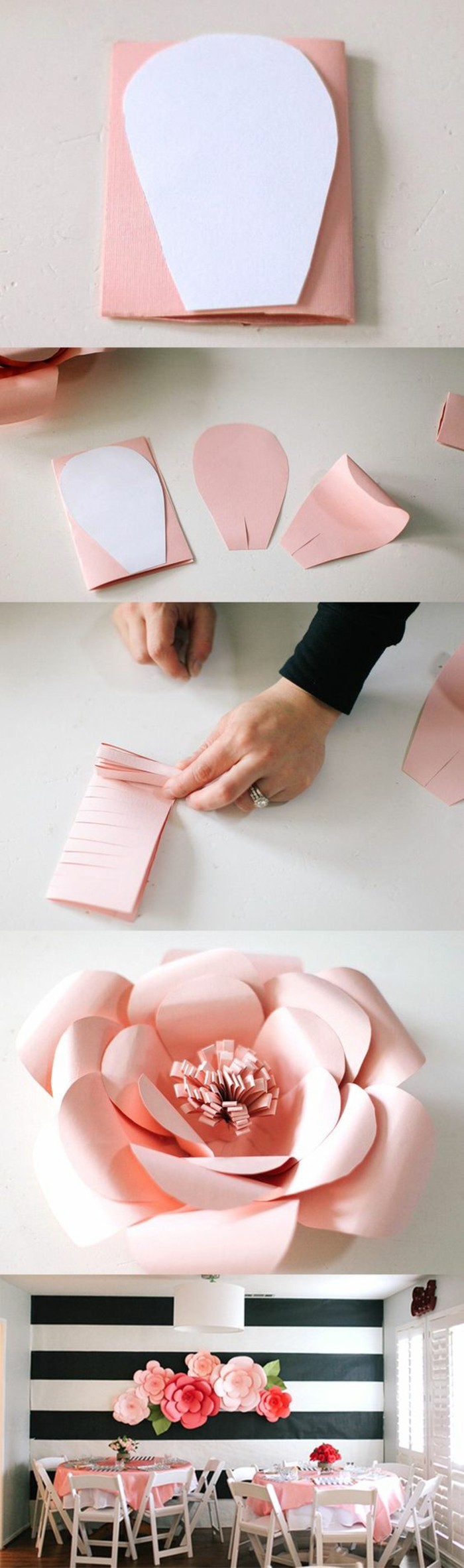 2-wanddeko-खुद लेने की fruhlingdeko-bastaln-Rosan-टिंकर बनाया papier-