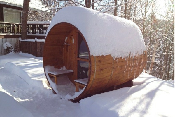 Puutarha Sauna puu lumi