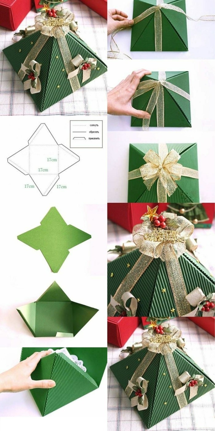 3 faire-vous-décoration de Noël Idées Weihnachtsdeko-Noël-emballage