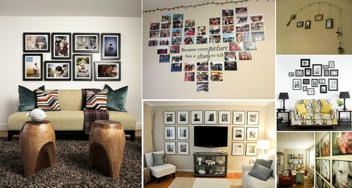 Mur de photos: idées pour créer un collage de photos
