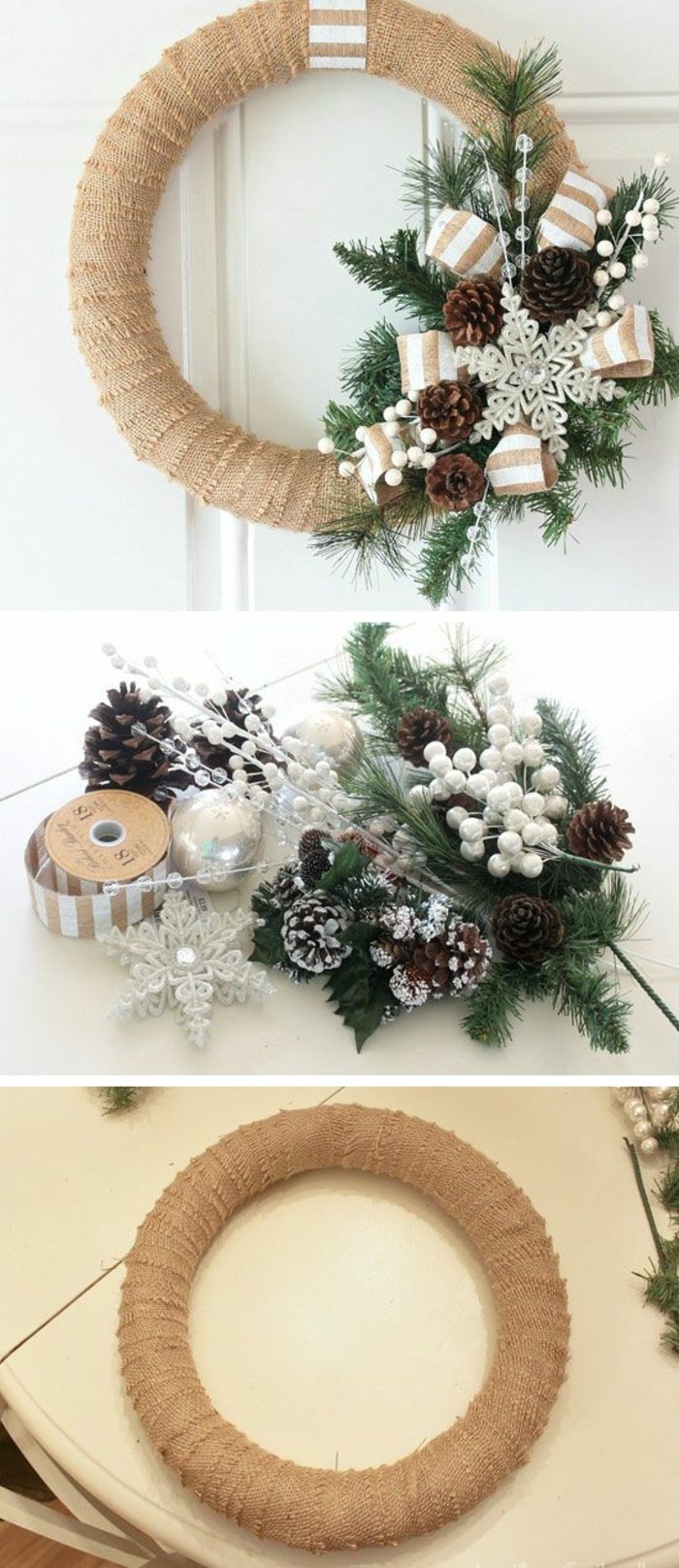 4 décoration de Noël tap-vous-faire adventskranz-idées-