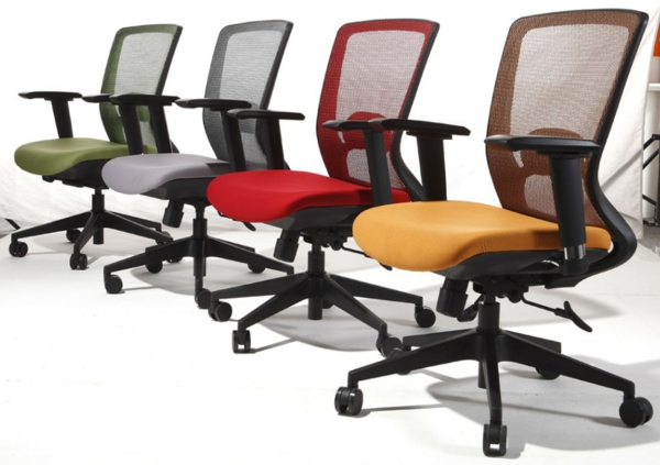 muebles de oficina sillas-con-moderno-diseño escritorio