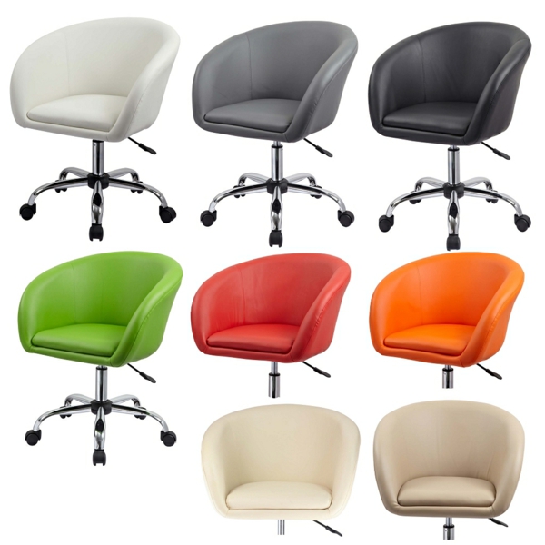办公椅与 - 漂亮的设计的室内设计理念，在多对多，颜色