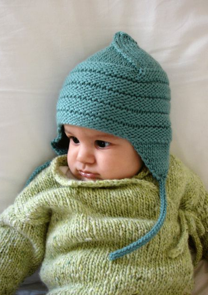 Μωρό πουλόβερ-δεμένη πράσινο-κόλαση-με-cap