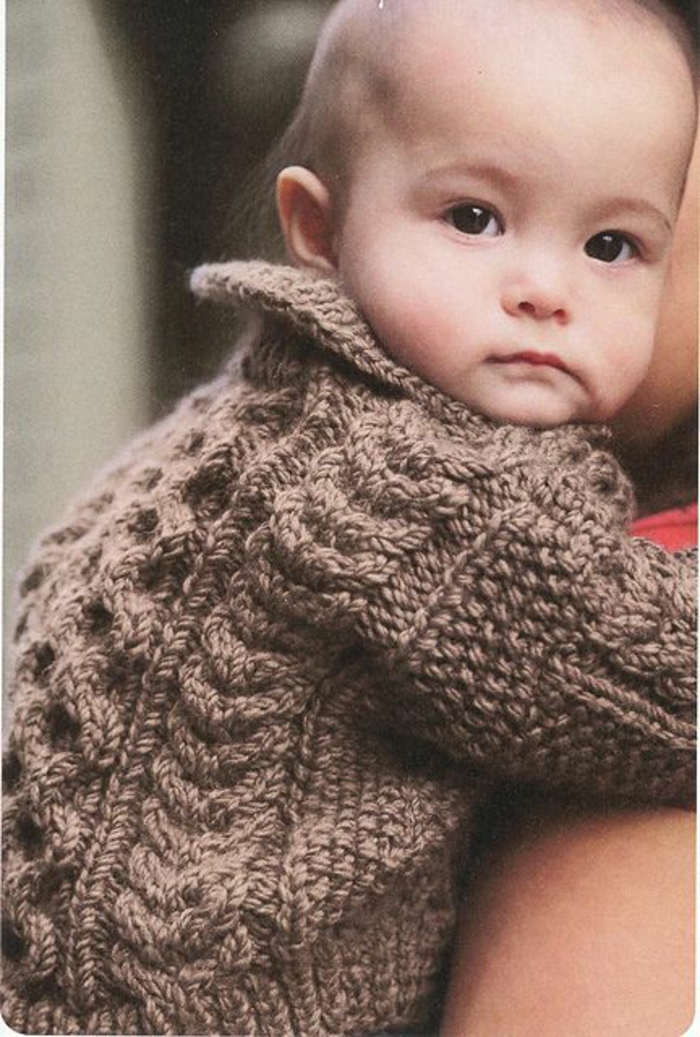 Μωρό πουλόβερ-δεμένη-πολύ-ισχυρή-και-ζεστό