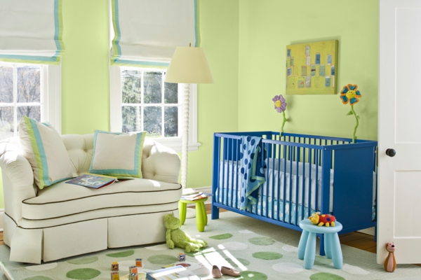 Diseñar-en-verde--Babyzimmer pared de color