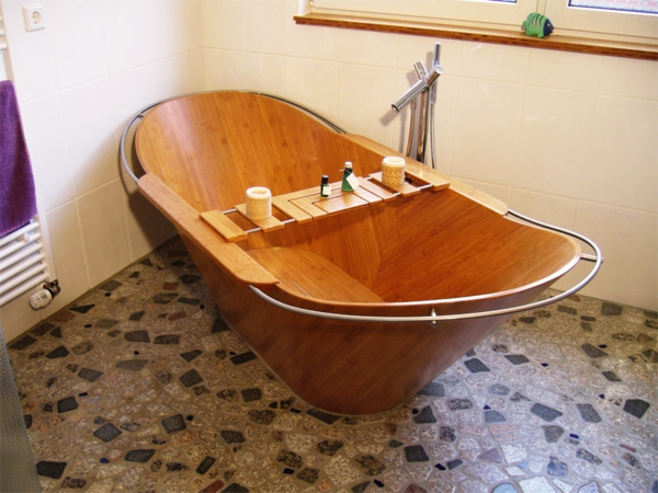 शांत स्नान-से-लकड़ी के स्नान में