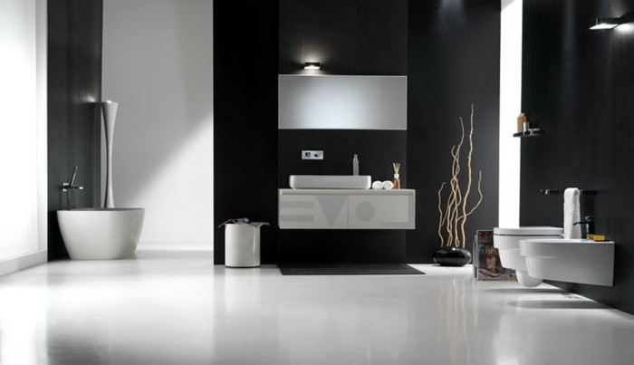 Ideas-minimalista simple y cuarto de baño fijados