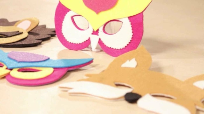 Idées-Carnaval Craft Owl et Fox