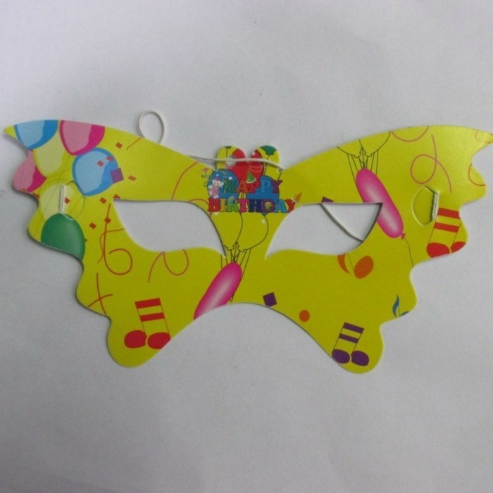 Craft Ideas-карнавал като пеперуда в жълт цвят