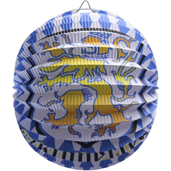 Bávara Deco-linterna Oktoberfest con el escudo de armas