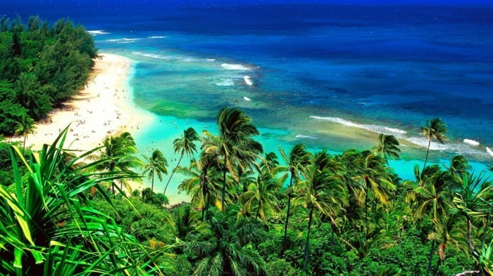 Imágenes de paisajes-on-hawaiano isla