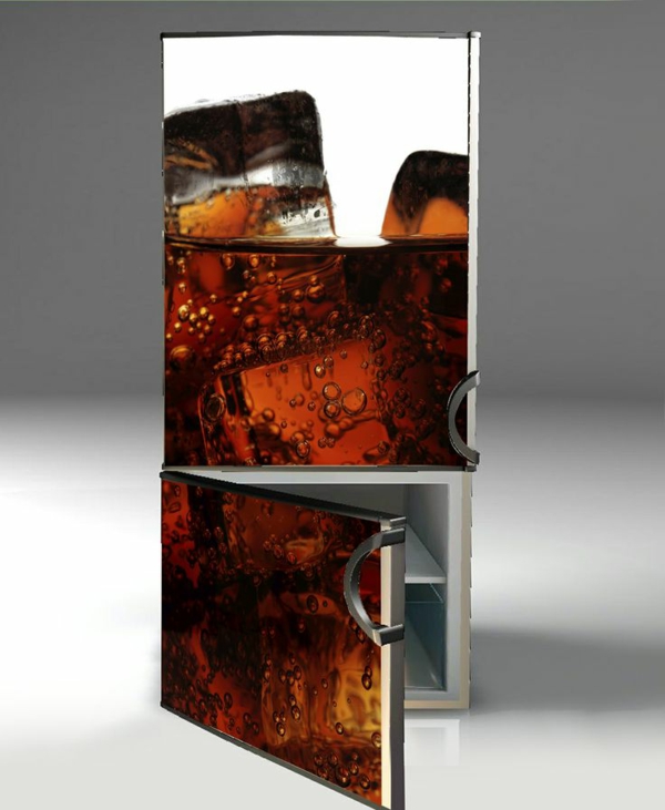Coca-Cola etiqueta engomada del refrigerador idea original