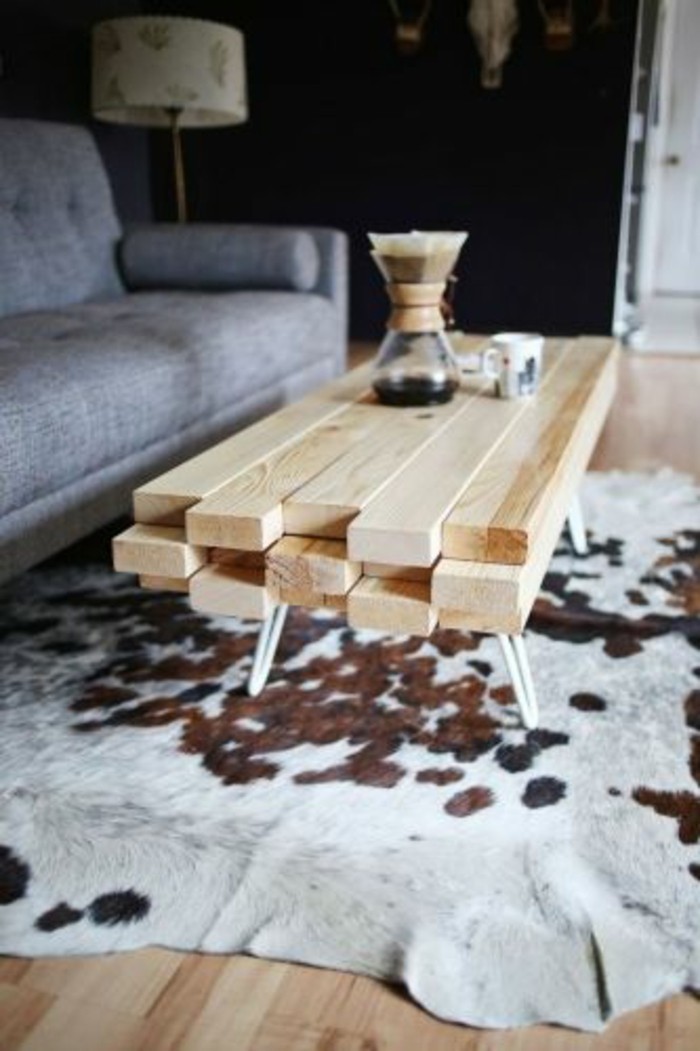 कॉफी टेबल-खुद-निर्माण पुराने सोफे