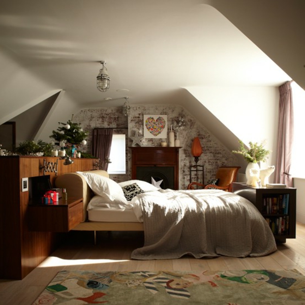 Country-style bedroom - egy gyönyörű penthouse