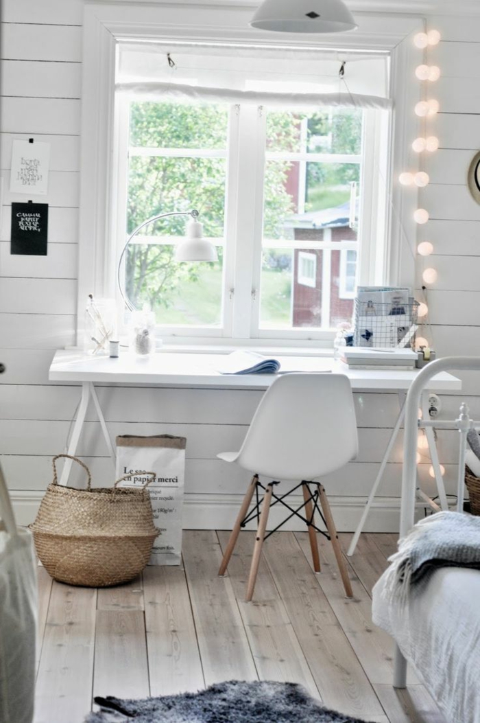 Обзавеждане идеи-за-офис-бюро по най-Sims-мебелите-в скандинавски стил