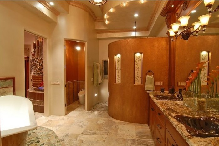 独家浴室家具用漆般的木材