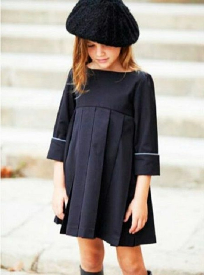 独家儿童时尚，一黑色礼服