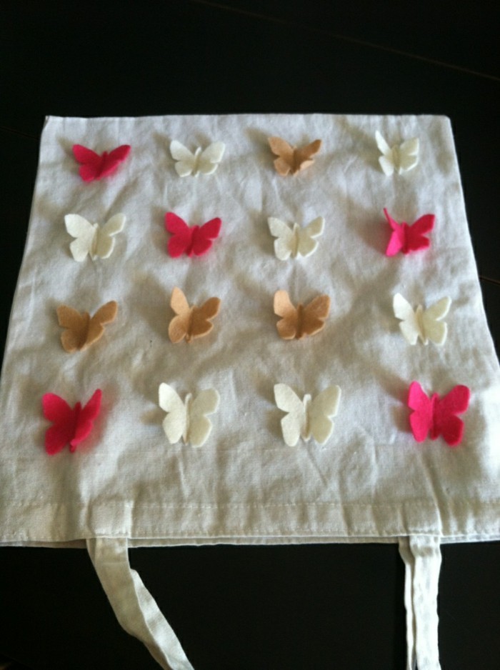 如何折叠蝴蝶的袋到美化