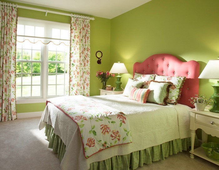 颜色为卧室绿色-A-室内凉爽