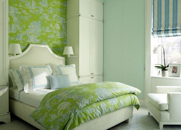 颜色为卧室绿色-A-漂亮的设计
