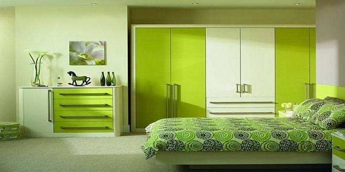 颜色为卧室绿色-A-冷Еinrichtung