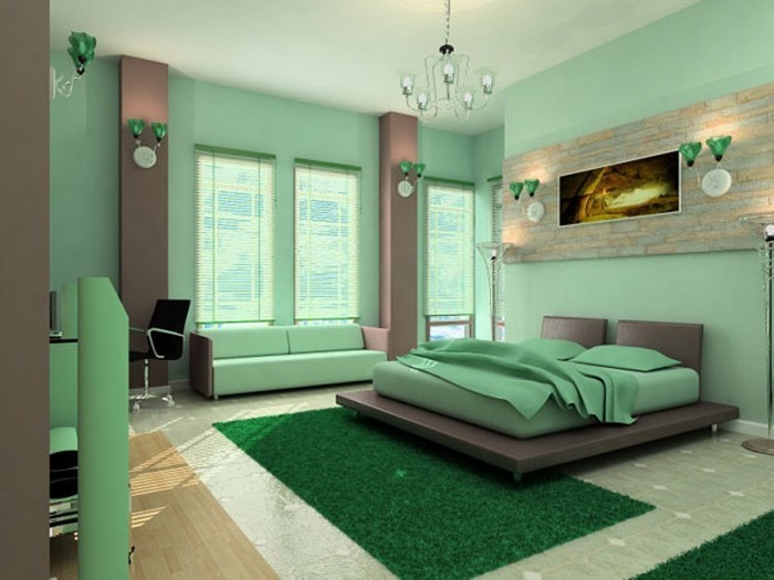 颜色为卧室绿色-A-酷装