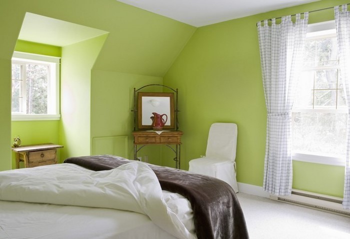 颜色为卧室绿色的超级决定