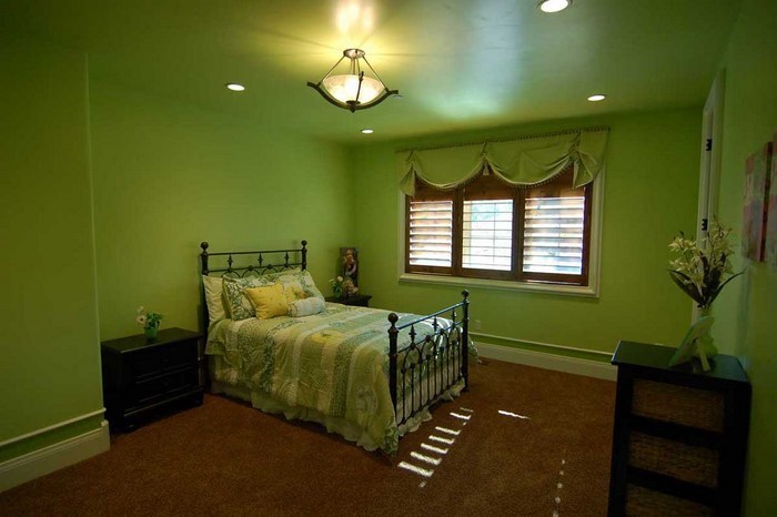 颜色为卧室绿色-A-惊心Еinrichtung