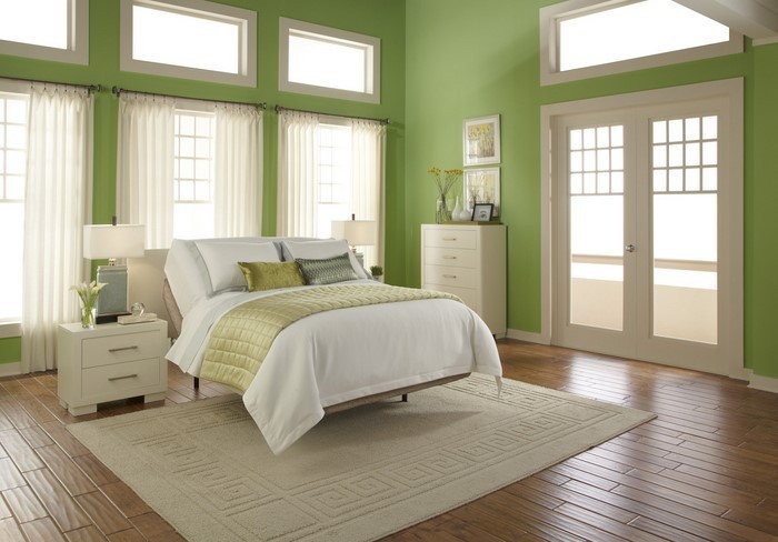 颜色为卧室绿色-A-美丽的决策