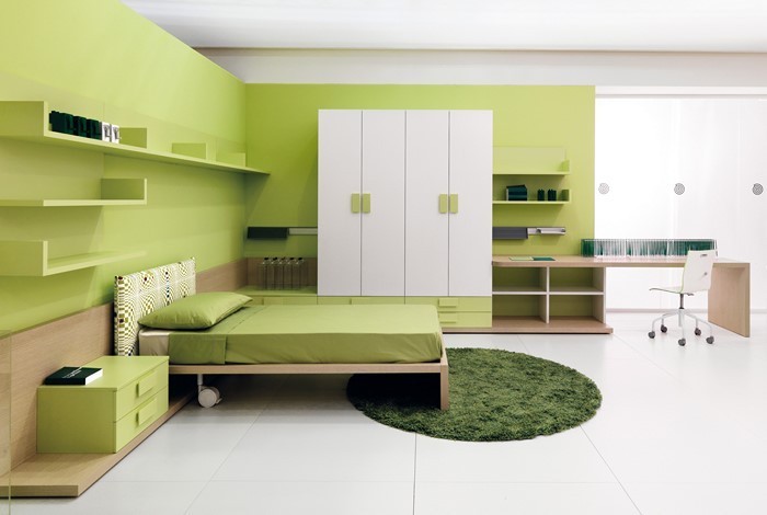 颜色为卧室绿色-A-漂亮的设计
