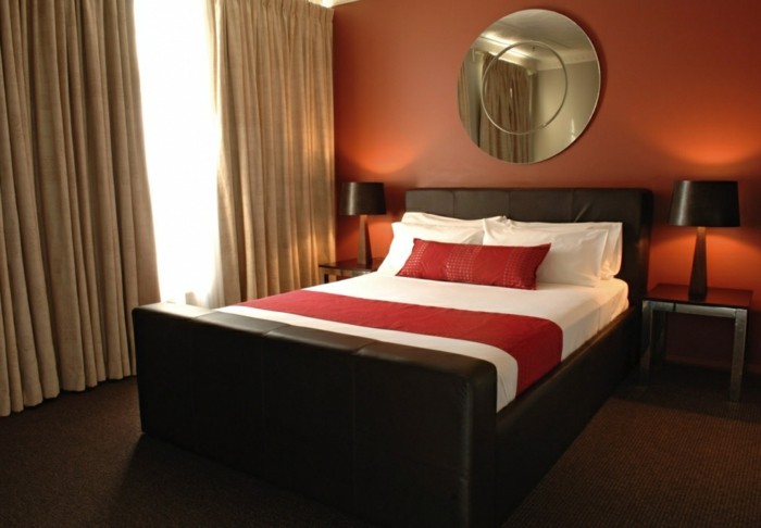 卧室宏伟的室内装饰理念卧室与优雅的卧室，提供家居