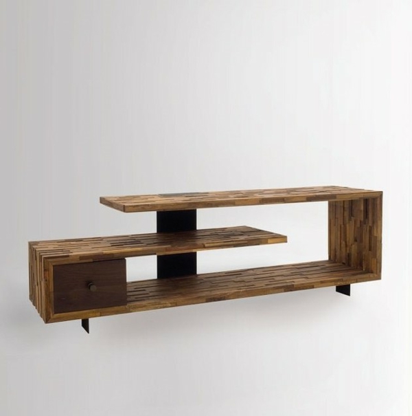 TV asztal, rusztikus nagy-design-for-the-nappali-szép-TV bútor