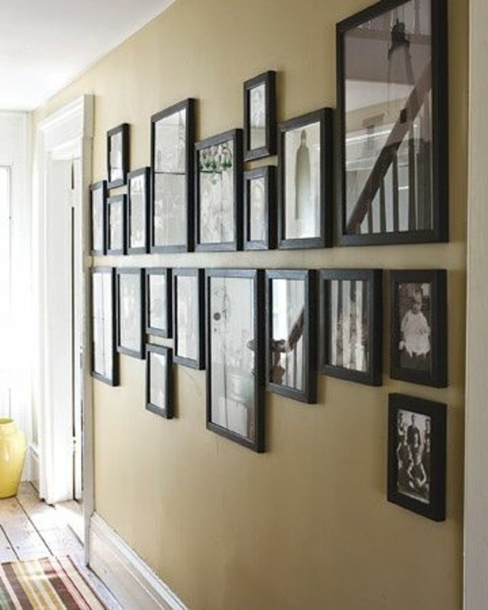 pared-negro-marco-foto de la pared de diseño