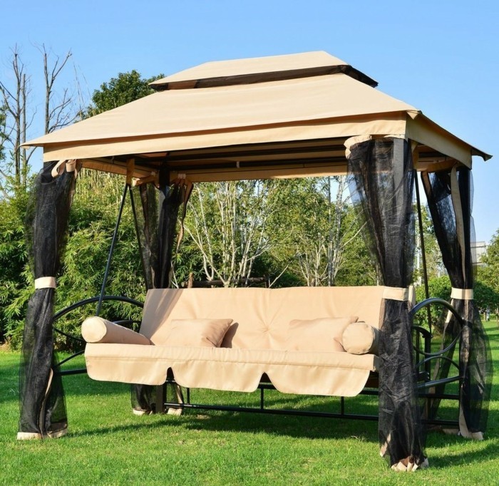 Puutarha teltat-jossa mukavat-tyylikäs keinut
