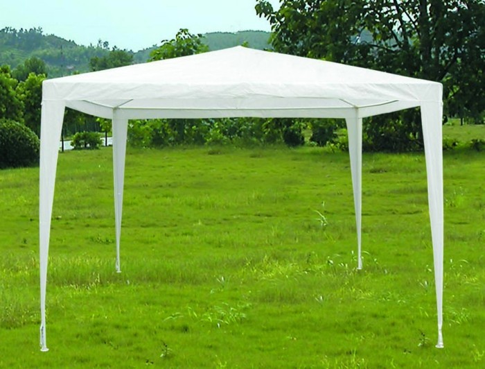 Puutarha teltat-with-hyvin-yksinkertainen rakenne