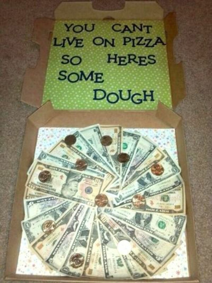 Δώρα-για-απολυτηρίου μια πίτσα από χρήματα