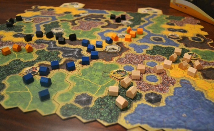 बोर्ड गेम-कई के साथ छोटे घरों