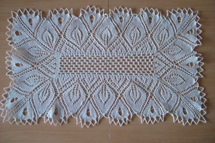 Crochet-with-forme de tulipes-