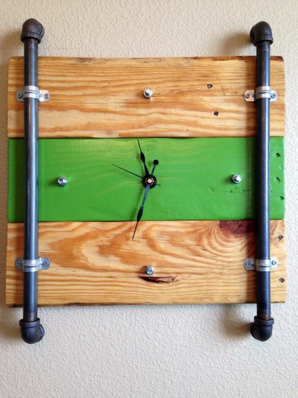 Ξύλινο ρολόι τοίχου, διακόσμηση ιδέα-ίδιο-γανωτή