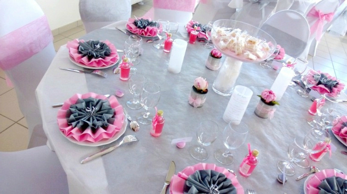 Esküvői asztaldísz körös-rózsás