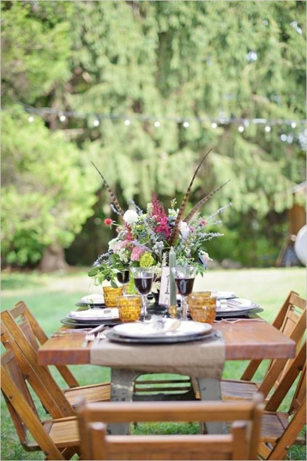 חתונה קישוטים חתונה זולים קישוטים- עצמך- Make-flower-Floral-for-table-vintage-wedding