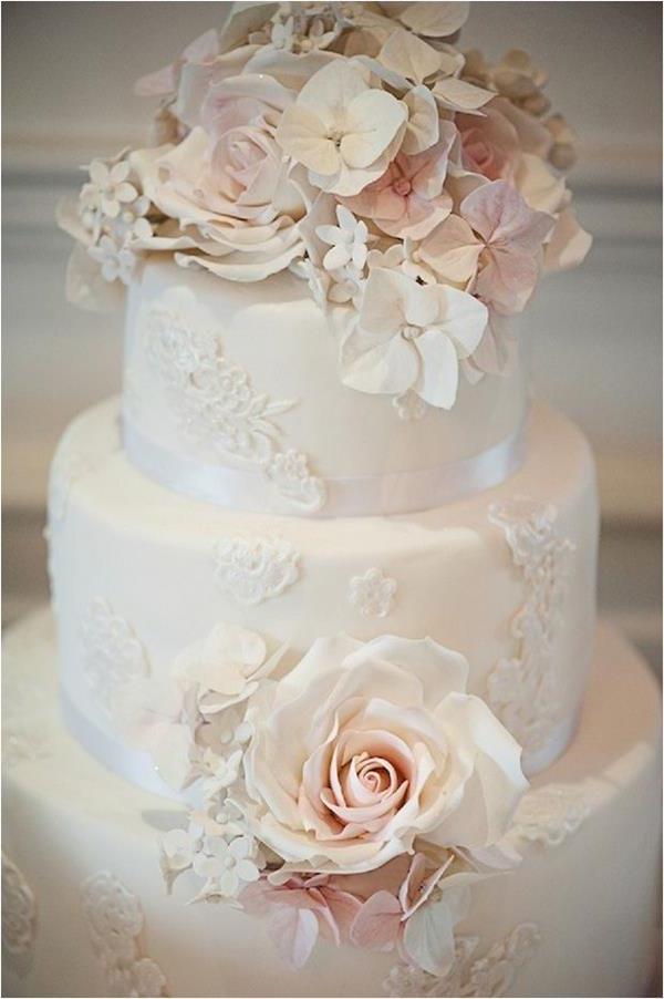 עוגת חתונה - חתונת רעיונות-עבור-א-נשכחה הגדרת שולחן חתונה