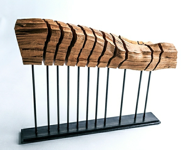 Decoración de tronco de troncos - aspecto moderno