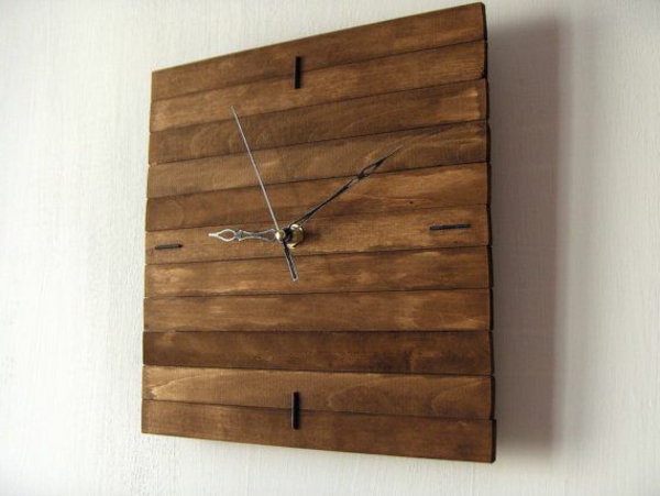 πάνελ από ξύλο Ξύλινα τοίχου σχεδιασμού ρολόι