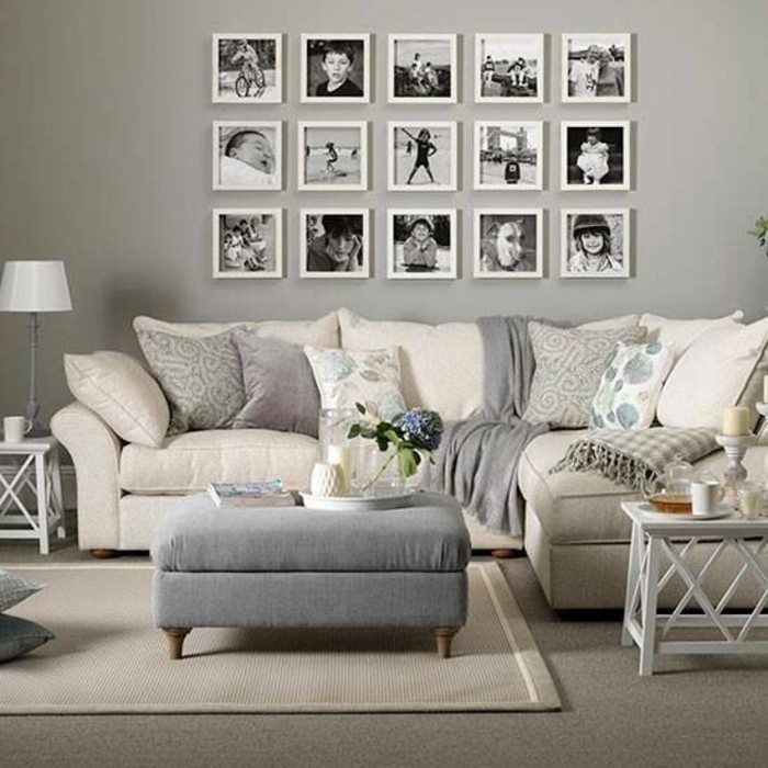 思路换照片墙功能于舒适，客厅