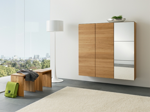 Mobilier design d'intérieur idées salle de meuble en bois et banc