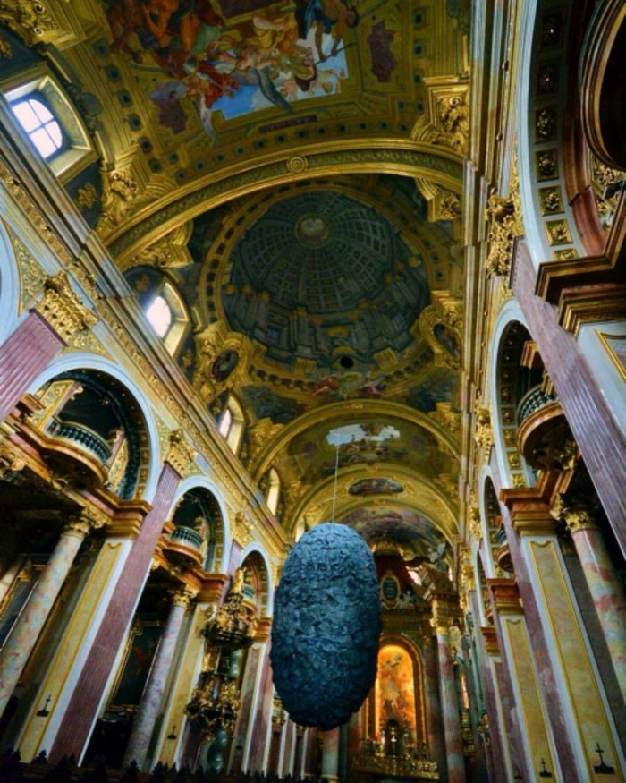 Jesuiittakirkko Wien-Itävalta-kaunis-arkkitehtuuri-barokki epookki